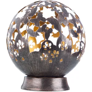 Nino - Lampe d'extérieur, lumière solaire, lampe boule, sur pied, méta... pas cher