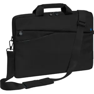 Pedea Sac pour ordinateur portable *Fashion * Sacoche pour ordinateur portable jusqu'à 17,3" Sac à bandoulière avec bandoulière Housse pour ordinateur portable noir/bleu Sacoche pour ordinateur pas cher