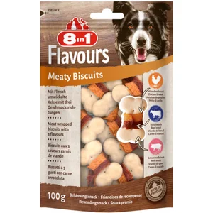 8in1 Flavours Biscuits à la Viande 100g pas cher