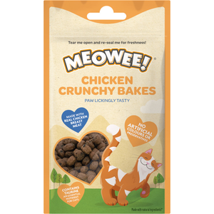 Meowee! Meowee ! Chicken Crunchy Bakes pour chat - 40 g pas cher