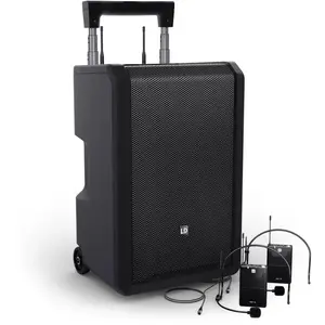 LD Systems ANNY 10 BPH 2 B8 Accu PA-speaker met 2 headsets (823 - 832 ... pas cher