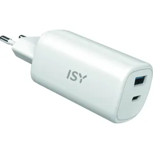 ISY Chargeur Multiports Universel 2x Usb Blanc (iac-5065) pas cher