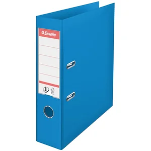 Esselte, Classeurs à levier A4 N°1, Bleu, Dos de 75 mm, Plastique, Lot de 1, Gamme Vivida, 624067 pas cher