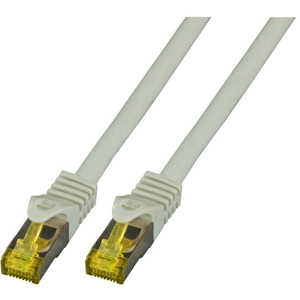 EFB Elektronik MK7001.1,5G RJ45 Câble réseau, câble patch CAT 6a (câble brut CAT 7) S/FTP 1.50 m gris ignifuge, sans halogène, avec cliquet dencastrement, pas cher