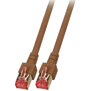 EFB-Elektronik - Cordon de raccordement - RJ-45 (M) pour RJ-45 (M) - 0.5 m - SFTP - CAT 6 - démarré, sans halogène - brun pas cher