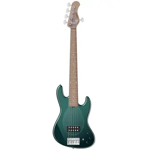 Sadowsky MetroExpress Vintage M Bass Roasted Maple Solid Sherwood Green Metallic High Polish 5-snarige basgitaar met gigbag pas cher