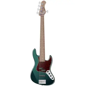 Sadowsky MetroExpress Hybrid P/J Bass Roasted Maple Solid Sherwood Green Metallic High Polish 5-snarige basgitaar met gigbag pas cher