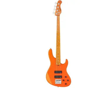 Sadowsky MetroExpress 24-fret Modern Roasted Maple Solid Candy Apple Orange Metallic High Polish elektrische basgitaar met gigbagVendu parbax-music