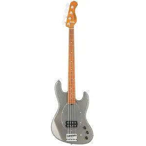 Sadowsky MetroExpress Vintage M Bass Roasted Maple Solid Silver Metallic High Polish elektrische basgitaar met gigbag pas cher
