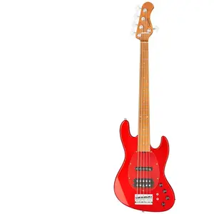 Sadowsky MetroExpress Vintage M/J Bass Roasted Maple Solid Candy Apple Red Metallic High Polish 5-snarige bas met gigbagVendu parbax-music