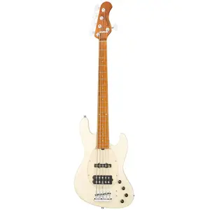 Sadowsky MetroExpress Vintage M/J Bass Roasted Maple Solid Olympic White High Polish 5-snarige basgitaar met gigbagVendu parbax-music