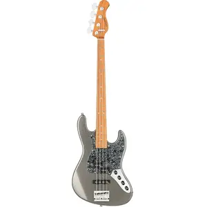 Sadowsky MetroExpress Hybrid P/J Bass Roasted Maple Solid Silver Metallic High Polish elektrische basgitaar met gigbagVendu parbax-music
