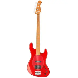 Sadowsky MetroExpress Vintage M/J Bass Roasted Maple Solid Candy Apple Red Metallic High Polish basgitaar met gigbag pas cher