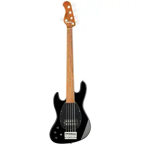 Sadowsky MetroExpress Vintage M Bass Roasted Maple Solid Black High Polish linkshandige 5-snarige basgitaar met gigbag pas cher
