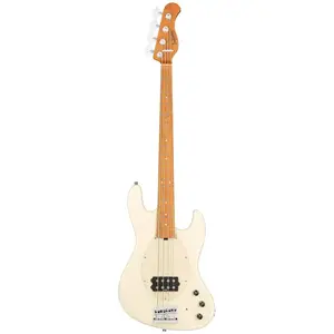 Sadowsky MetroExpress Vintage M Roasted Maple Solid Olympic White Metallic High Polish elektrische basgitaar met gigbagVendu parbax-music
