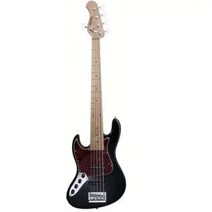 Sadowsky MetroExpress Vintage J/J Bass Roasted Maple Solid Black High Polish linkshandige 5-snarige basgitaar pas cher