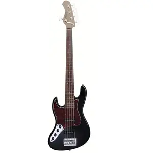 Sadowsky MetroExpress Vintage J/J Bass Morado Solid Black High Polish linkshandige 5-snarige basgitaar pas cher