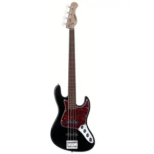 Sadowsky MetroExpress Vintage J/J Bass Morado Solid Black fretloze elektrische basgitaar met lijnen pas cher