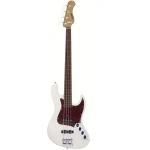 Sadowsky MetroExpress Vintage J/J Bass Morado Olympic White fretloze elektrische basgitaar met lijnen pas cher