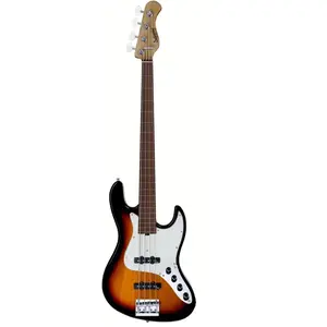 Sadowsky MetroExpress Vintage J/J Bass Morado Tobacco Sunburst fretloze elektrische basgitaar met lijnen pas cher
