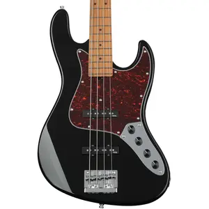 Sadowsky MetroExpress Vintage J/J Bass Roasted Maple Solid Black High Polish elektrische basgitaar pas cher