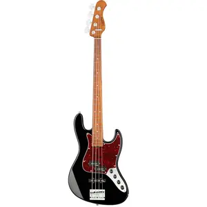 Sadowsky MetroExpress Hybrid P/J Bass Morado Solid Black High Polish elektrische basgitaar met gigbag