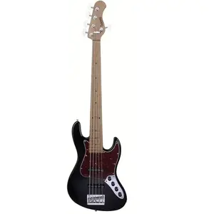 Sadowsky MetroExpress Vintage J/J Bass Roasted Maple Solid Black High Polish 5-snarige elektrische basgitaar pas cher