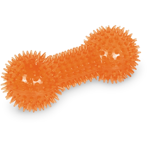 Nobby Jouet pour Chien Spiky Os + Bip Orange 15 cm pas cher