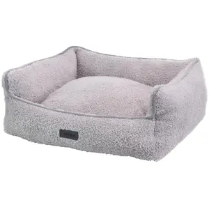 Nobby 61902 Cloudy Lit rectangulaire Gris 80 x 70 x 23 cm pas cher