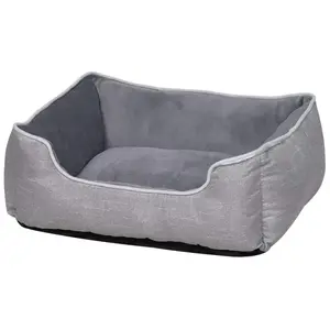 Nobby Lit confort carré Classic Purna Gris 50 x 40 x 17 cm pas cher