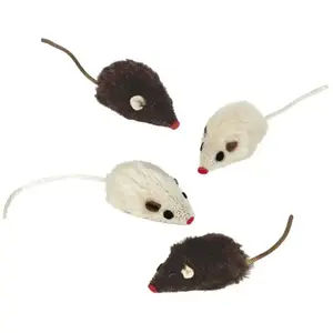Comparateur de prix : Nobby Souris en Peluche avec Hochet 4 Pièces