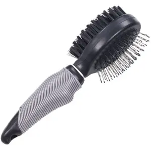 Nobby Brosse double "StarLine" Taille S. Brosse ovale avec manche ergonomique avec un côté pour démêler et un côté pour lisser, très pratique ! Taille S (pour petits chiens et chats).Vendu pargalaxus