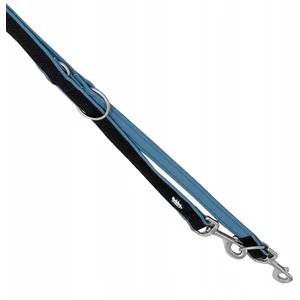 Nobby 80549-06 Laisse en maille pour chien, Accessoire Chien, Bleu 200 x 25 mm