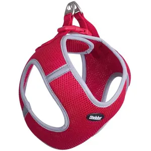 Nobby Delight 80443-01 Harnais en maille Rouge Taille M : tour de poitrine 38-43 cm, ventre 45-50 cm, 20 mm pas cher