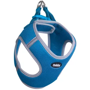 Nobby Delight 80443-32 Harnais en maille Bleu clair Taille M Tour de poitrine 38-43 cm Tour de ventre 45-50 cm 20 mm pas cher