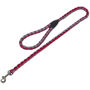 Nobby 80707 01 Laisse Corda, Rouge/Gris pas cher