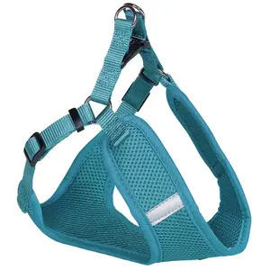 Nobby Harnais "Mesh Reflect" turquoise B 10 mm L : 28-33 cm + 32 cm pas cher