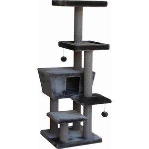Nobby Arbre à chat MOTEGA gris foncé, 48 x 48 x 140 cm, 1 pièce