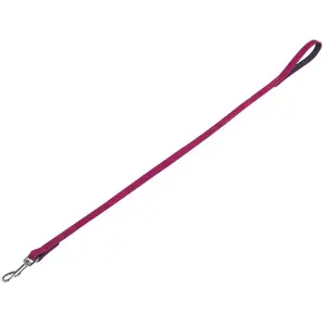 Nobby Gerbera Laisse en velours cerise 100 cm x 14 mm pas cher