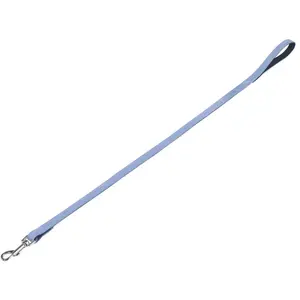 Nobby Laisse Velours bleu clair (Sky), L : 100 cm, l : 14 mm, 1 pièce pas cher