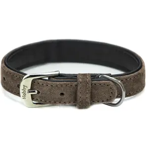 Nobby Collier velours marron (root) 52 cm (41-49 cm) 25/28 mm pas cher