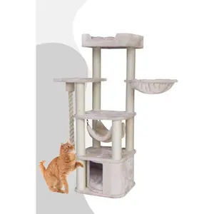 Nobby Arbre à chat Classic ZADA, crème, 50 x 50 x 145 cm, 1 pièceVendu pargalaxus