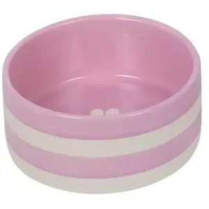 Nobby 82434 Strio Gamelle en céramique Rose/crème Ø 18 x 7 cm 1,25 l pas cher