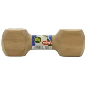 Nobby Jouet Haltère en Bois pour Chien 125 g pas cher