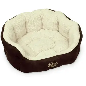 Nobby 71189 Lit pour Animaux Taika 66 x 57 x 22 cm (Marron/Blanc) pas cher