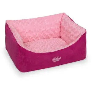 Nobby Comfort Lit carré Rose 45 x 40 x 18 cm pas cher