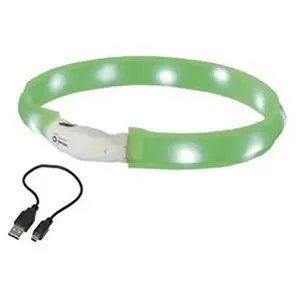 Nobbys Nobby Bande lumineuse LED large VISIBLE (L, Chien), Collier + laisse pas cher