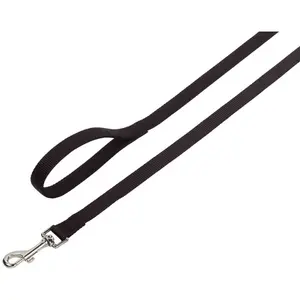 Nobby Laisse Classique en Nylon pour Chien Noir 20 mm x 120 cm pas cher