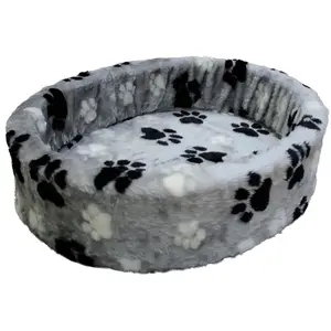 Nobby Lit en peluche "Patte" gris 3 couleurs 70 cm pas cher