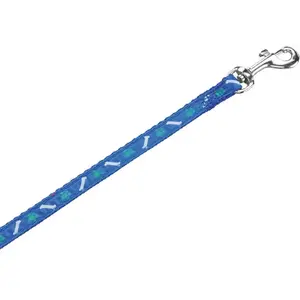 Nobby Mini Laisse pour Chien Bleu 120 cm/10 mm pas cher